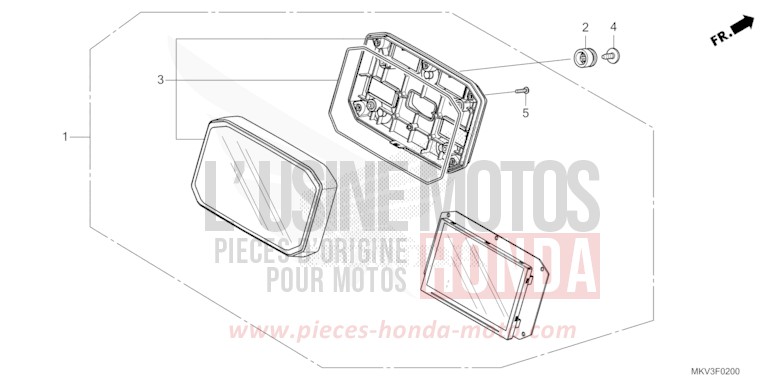 METER for Forza 750 CANDY CHROMOSPHERE RED (R381) from 2021
